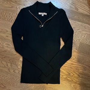 Black 1/4 zip sweater